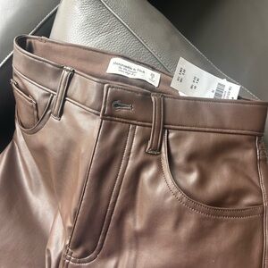 Brown Leather Pants